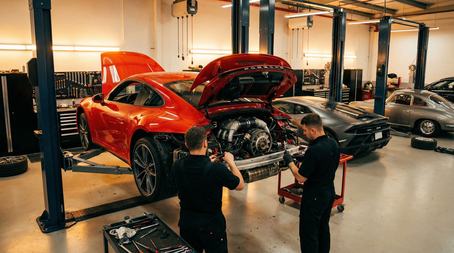 同人动漫视频教程：保时捷911涡轮增压改装全过程实录